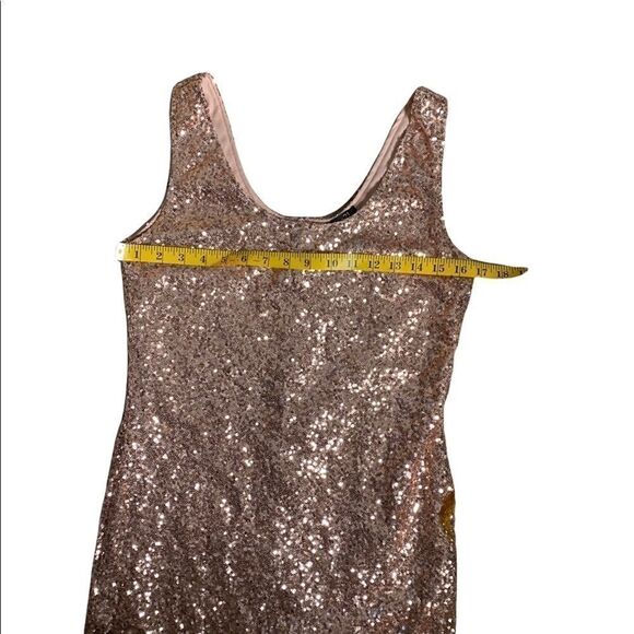 Rue 21 pale pink party sequin sheath tank dress size large - Picture 8 of 9